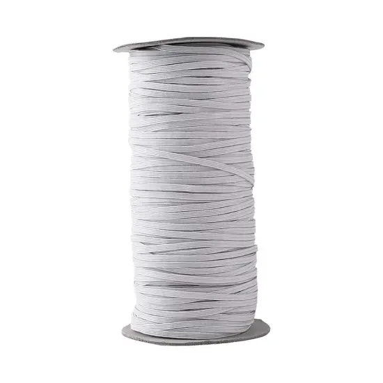 Flat Knit Stretch Elastic 1/4" to 2" Black or White Full Roll {4}