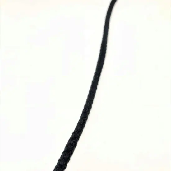 1/4 Inch Round Drawstring Cord Black 144 Yard Full Roll {5}