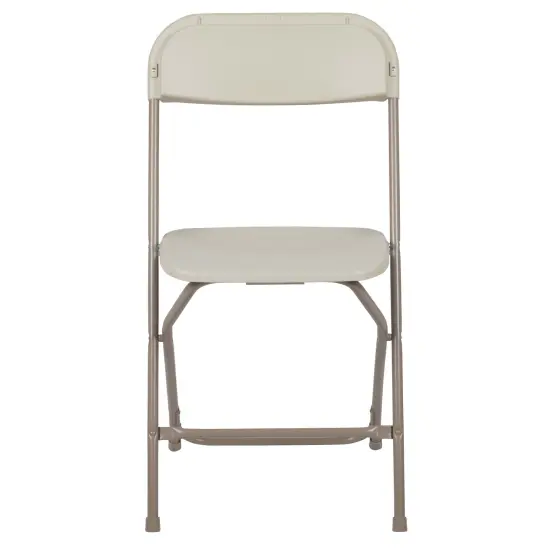Emma and Oliver Set of 2 Stackable Folding Plastic Chairs - 650 LB Weight Capacity {7}