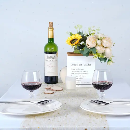 Gold Metallic Table Runner 11Inch Party Decorations {5}