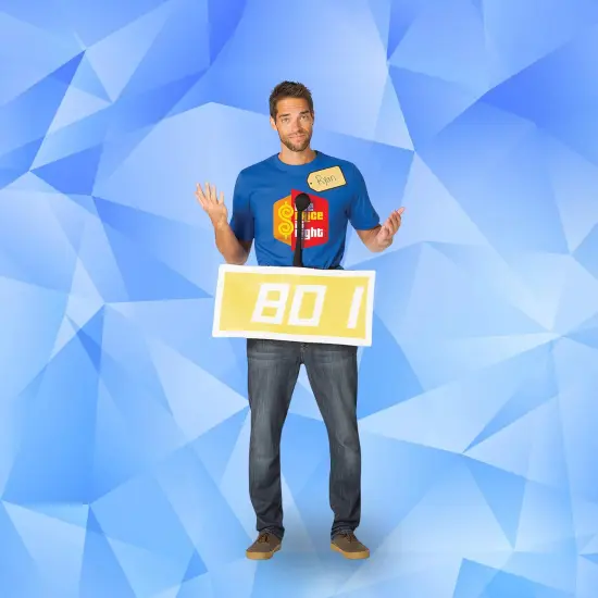 Price Is Right Row Contestant Yellow Costume TV Game Show Party Outfit {5}