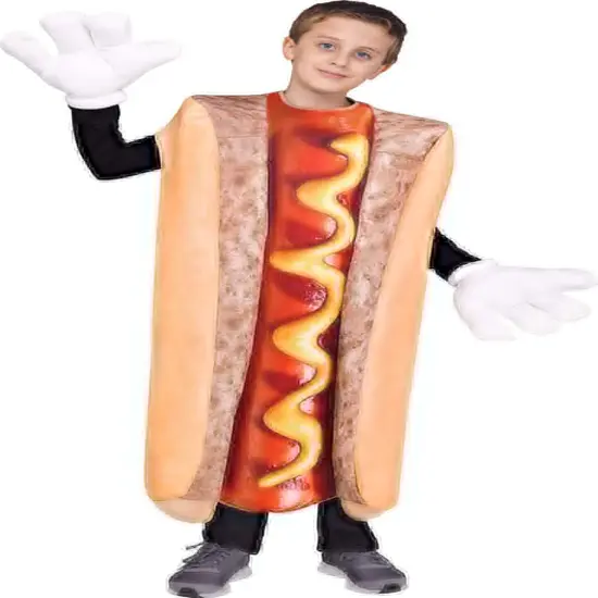 PhotoReal Hot Dog Costumes Food Wiener Unisex Child Boys Girls One Size {1}