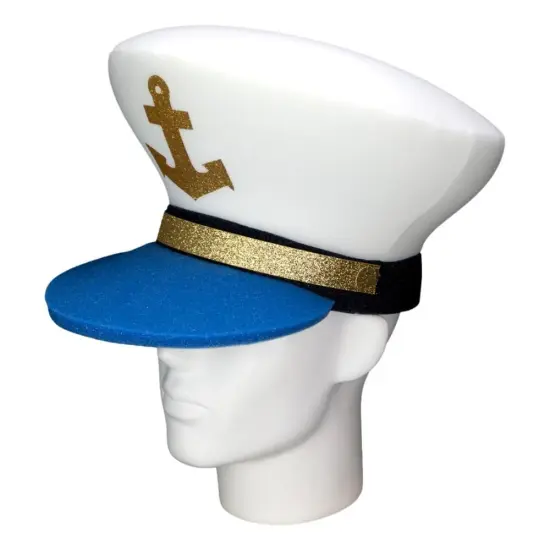 Edge Collections - White - Festive Captain Hat for Party Celebrations! {3}