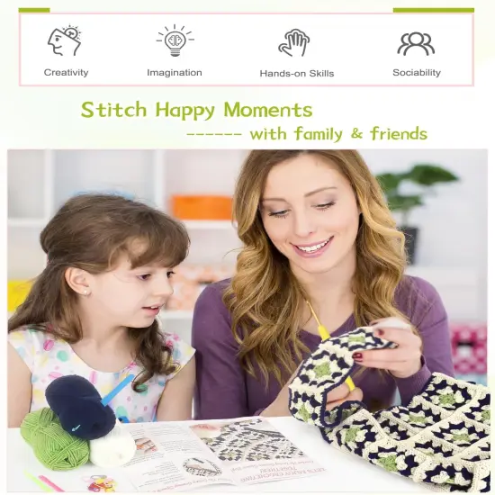 Crochet Kit for Beginners-Beginners Crochet Bag {5}