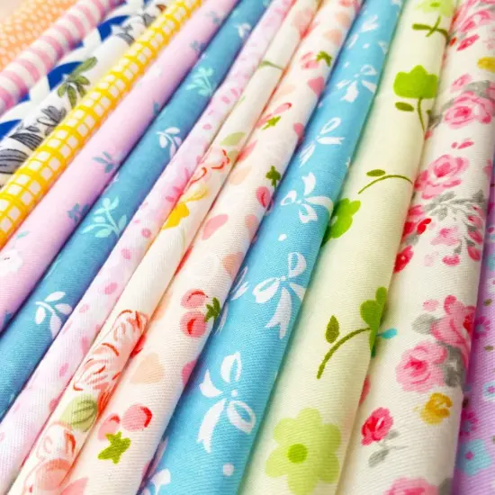 50pcs 8 x 8 inches (20cmx20cm) Cotton Fabric Squares Quilting Sewing Floral Precut Fabric {3}