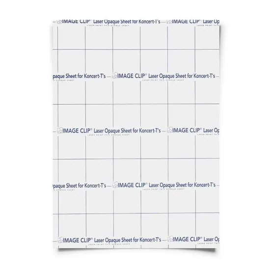 Neenah ImageClip Koncert Ts - Transfer paper for Laser Printer / Dark Colored Garments Sheets 8.5"x11" Made in USA {10}