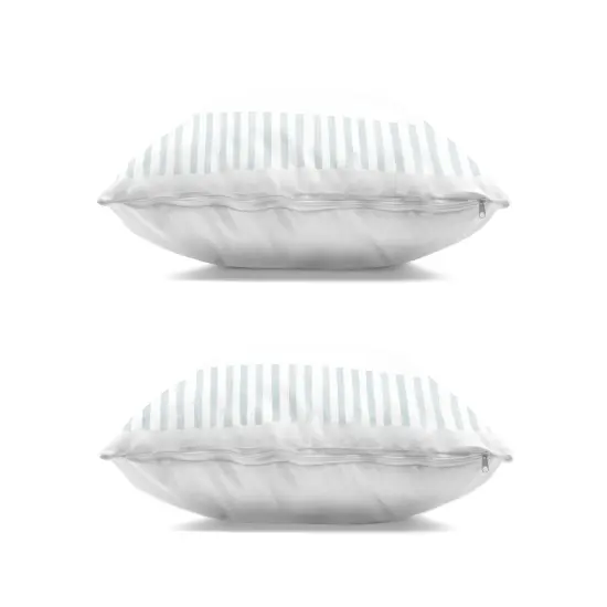 Stupell Industries Striped Border Bow 2 Piece Decorative Printed Throw Pillow Set design by PATRICIA PINTO, 18 x 7 x 18 {3}