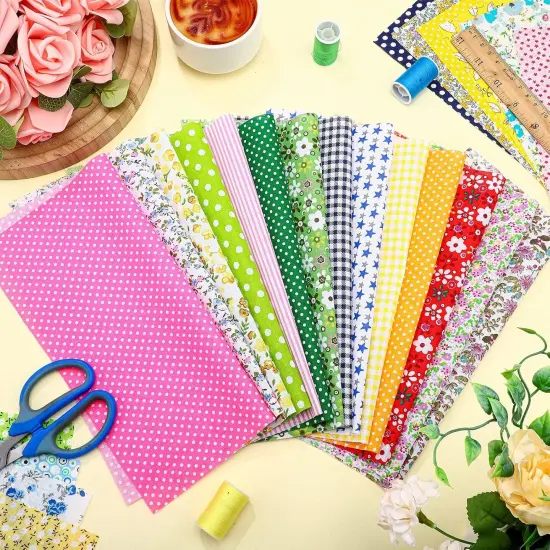 1500 Pcs 4 x 4 Inches Cotton Fabric Squares {4}