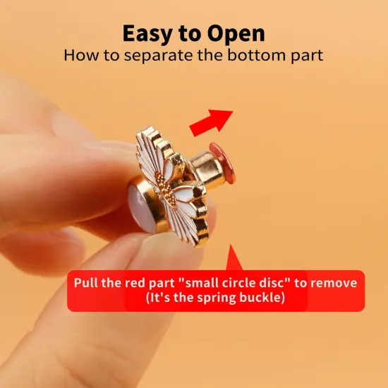 Pant Waist Tightener, Detachable Jean Buttons for Loose Jeans, No Sew and No Tools Button Pins for Jeans, Adjustable Jean Buttons Pins, Daisy Flower Instant Pants Button Tightener 4 Sets {4}