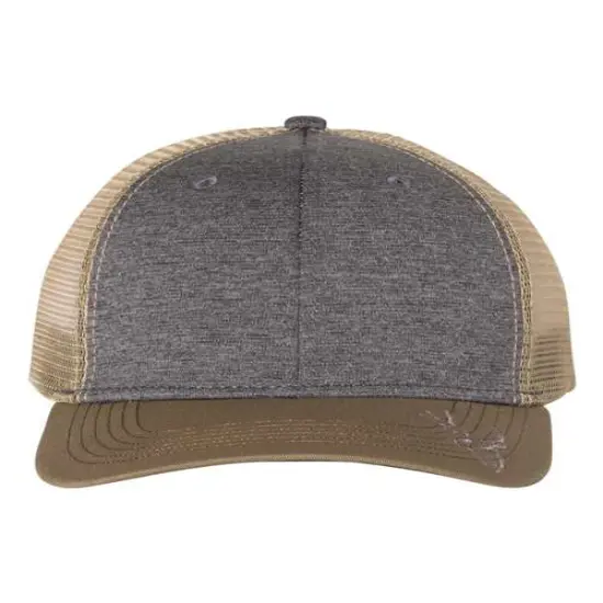 DRI DUCK&reg; Buck Head Trucker Cap Heather Charcoal F {5}