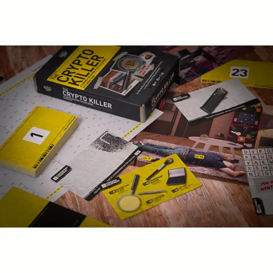 Professor Puzzle: The Crypto Killer - A Crime-Solving Puzzle Game, Assess Clues & Catch The Killer, Party Mystery Investigation, Ages 12+, 1+ Players {6}