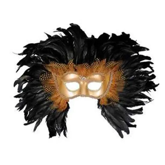 Lion Mask Half Style with Feathered Mane {6}