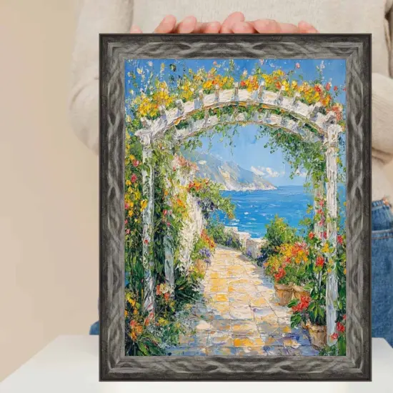 Gunmetal Slope Glossy Black Picture Frame 10x15 frame {2}