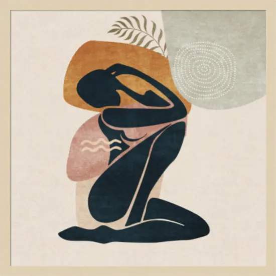 Lady by Emel Tunaboylu Wood Framed Wall Art Print {1}