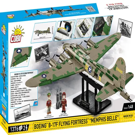 COBI Historical Collection WWII Boeing&trade; B-17F Flying Fortress&trade; "Memphis Belle" Aircraft - EXECUTIVE EDITION {6}