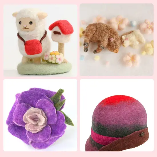 Needle Felting Tools, Needle Felting Supplies, Needle Felting Kit with 3 Size 30Pcs Needles Felting Needles,Wooden Handle, Finger Cots, Perfect for DIY Felting Wool Projects {2}