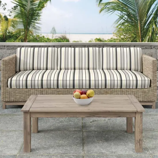 Platinum - Grey & Silver Stripe Upholstery Fabric 54 Inches" {3}