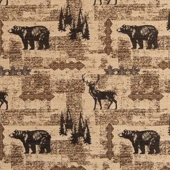 Woodland - Black,Brown Novelty Upholstery Fabric 54 Inches" {1}