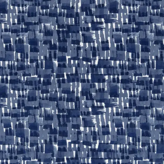 Ink - Blue Abstract & Geometric Upholstery Fabric 54 Inches" {1}