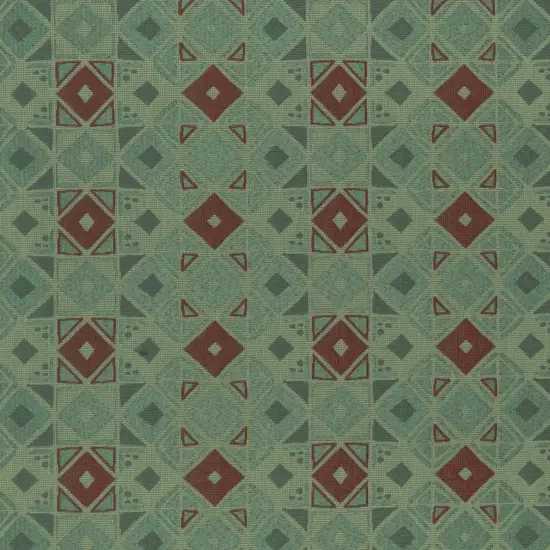 Cypress - Green AbstractGeometric Upholstery Fabric 54 Inches" {1}
