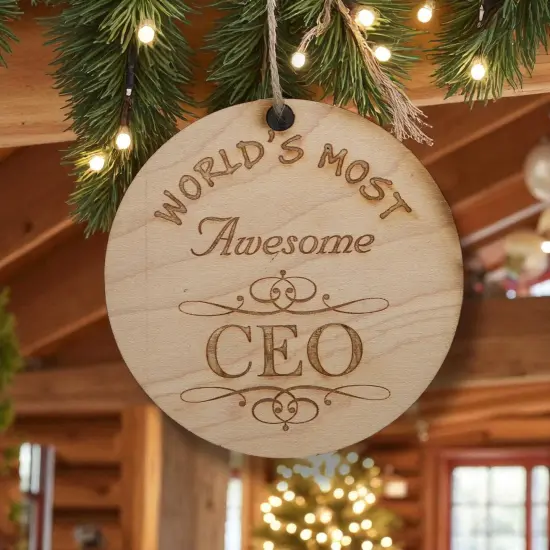 Worlds most Awesome CEO - Ornament {4}