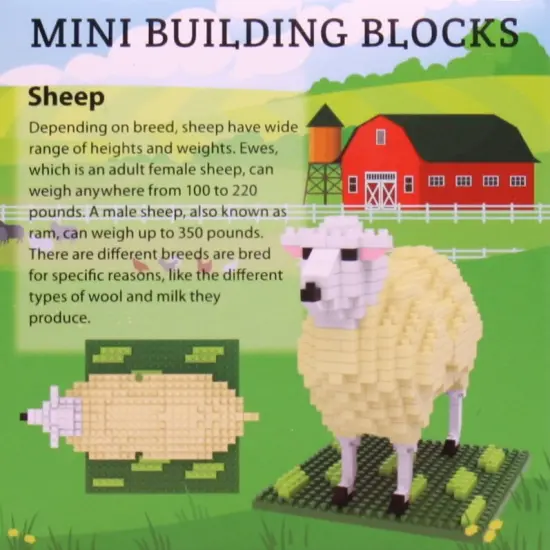 Mini Building Blocks - Farm Series - Sheep {3}