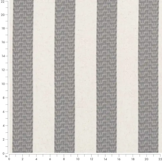 Flint - Grey & Silver Stripe Upholstery Fabric 54 Inches" {4}