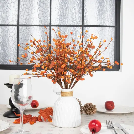 17in/43cm Tall Artificial Fall Berry Picks Autumn {5}
