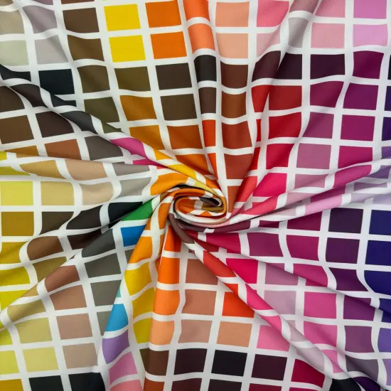 1 Yard Color Block Spandex Fabric for Swimwear Dancewear Activewear Costumes 58/60 Inches Wide {3}