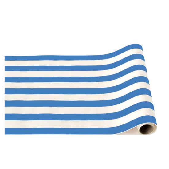 PALISADES BLUE SIGNATURE CABANA STRIPE TABLE RUNNER {1}