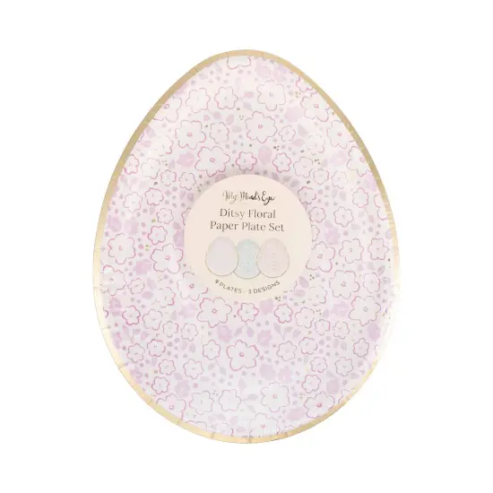 DITSY FLORAL EGG PAPER PLATES {4}