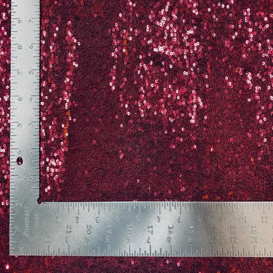 1 Yard 3mm Mini Shiny Sequins on Poly Spandex Mesh Fabric Sparkly Stretch 58"-60" Width Rose Gold {3}