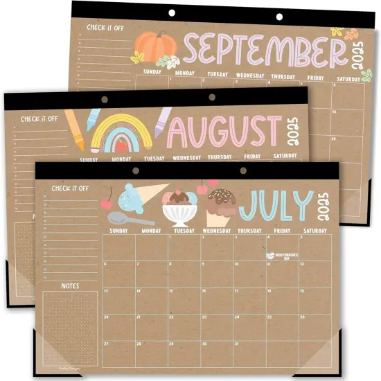 Teacher Desk Calendar 2025-2026 &ndash; 18-Month Desktop Calendar for Home {1}
