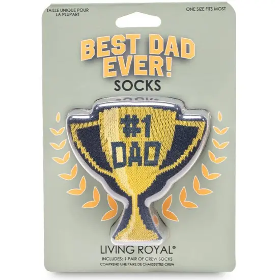 #1 DAD ADULT CREW SOCKS {2}