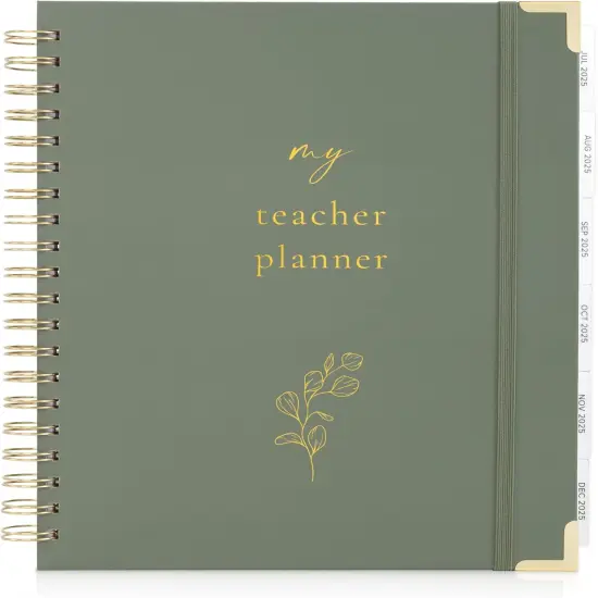 Aesthetic Teacher Planner For The 2025-2026 - Sage Green {1}