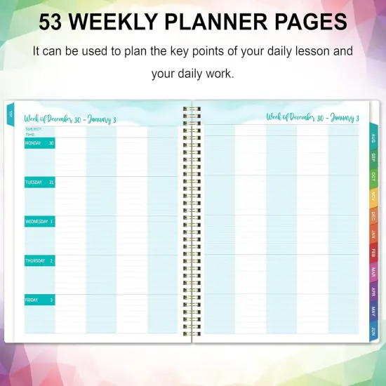 Teacher Planner 2025-2026 - Teacher Lesson Planner - Multicolor {4}