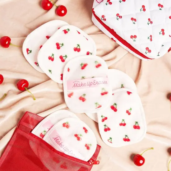 MAKEUP ERASER CHERRY CRUSH 7-DAY SET & MAKEUP BAG {4}
