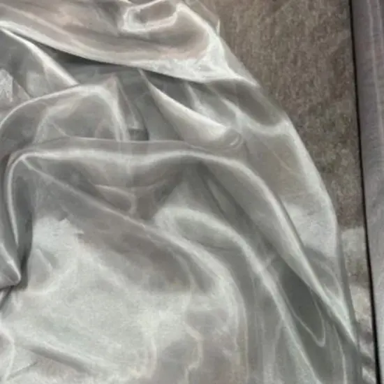 1 Yard Crinkle Barbie Organza Fabric Sheer, Crisp & Elegant for Decor Events & Crafts Flag Green {6}