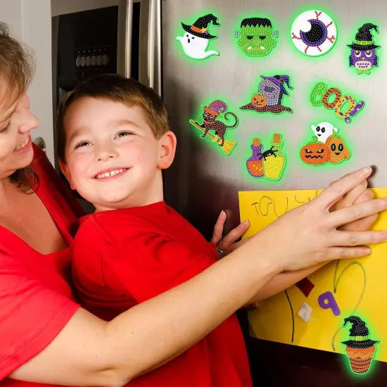 30 Pcs Luminous Halloween Diamond Painting {3}