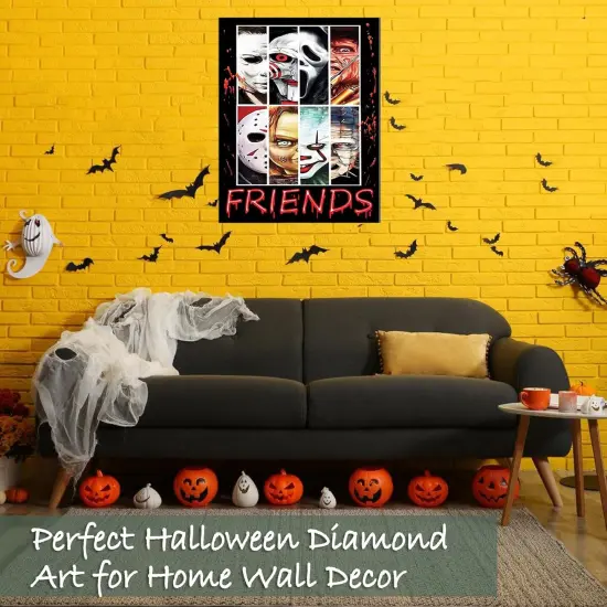 Halloween Diamond Painting Kits for Adults, Horror Movies Diamond Art Kits- 12x16inch {3}