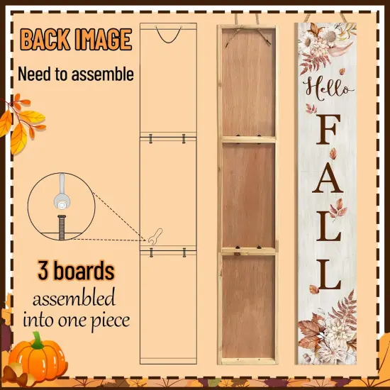 Hello Fall Porch Sign {6}