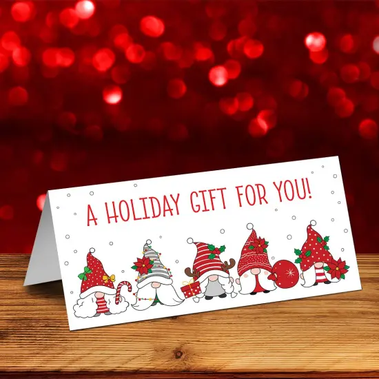 Great Papers! Gnome Holiday Gift /Money Card Holders with Envelopes, 6.5" x 11", 12 Count {6}