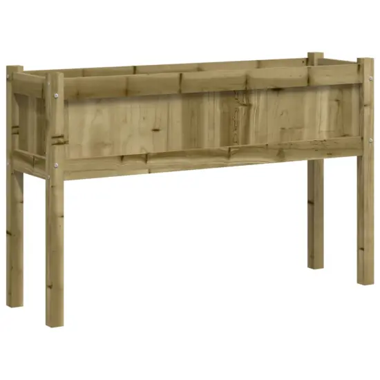 vidaXL Garden Planter with Legs 43.3"x12.2"x27.6" Impregnated Wood Pine {2}