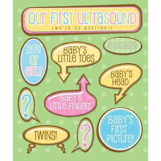 K & Company Life's Little Occasions Ultrasound Sticker Medley {1}