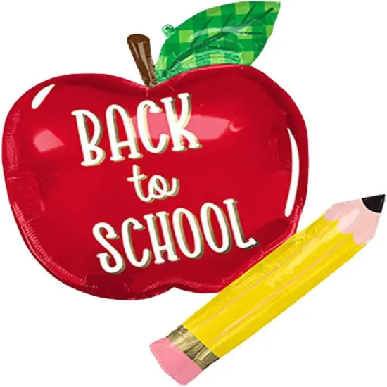 Back To School Apple Foil Party Balloon {1}