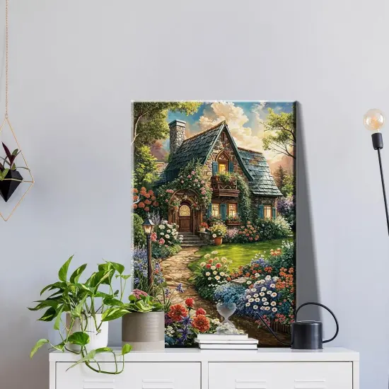 Paint by Numbers Kit for Adults with Frame, Landscape 8 x 12 Inch {3}