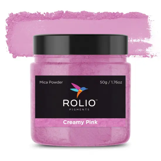Rolio - 1 Jar Mica Powder (Creamy Pink) - 50g / 1.8 oz {1}