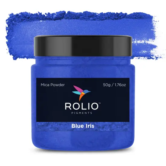 Rolio - 1 Jar Mica Powder (Blue Iris) - 50g / 1.8 oz {1}