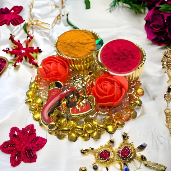Ganesha Bulk Haldi Kumkum Thali Holder, Pooja Return Gift, Indian Housewarming Gifts, Shivratri, Wedding Favor, Navarathri Favors, Baby Shower {5}