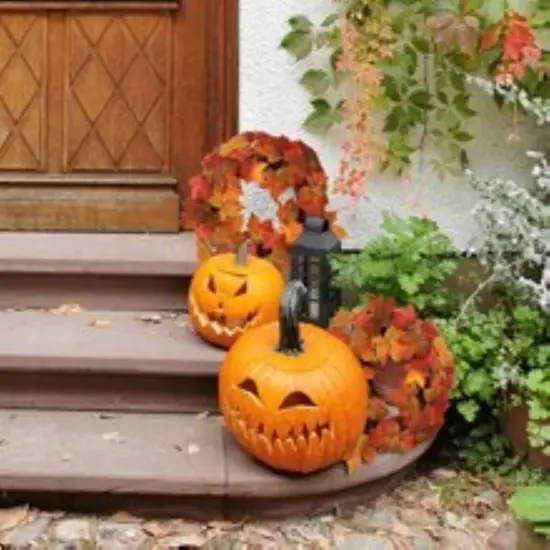 6-Pack 16" Multi-Colored Maple Leaf Wreath, Floral Home by Artificial Flowers {4}